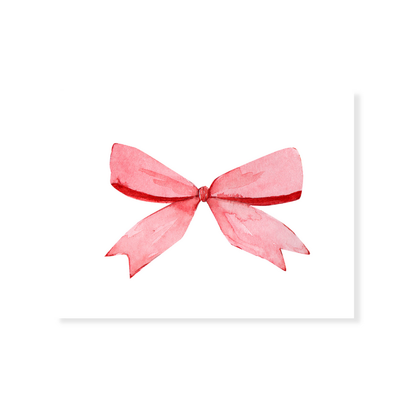 Pink Bow Note Cards