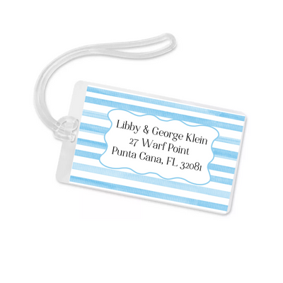 Watercolor Trout Personalized Bag Tag