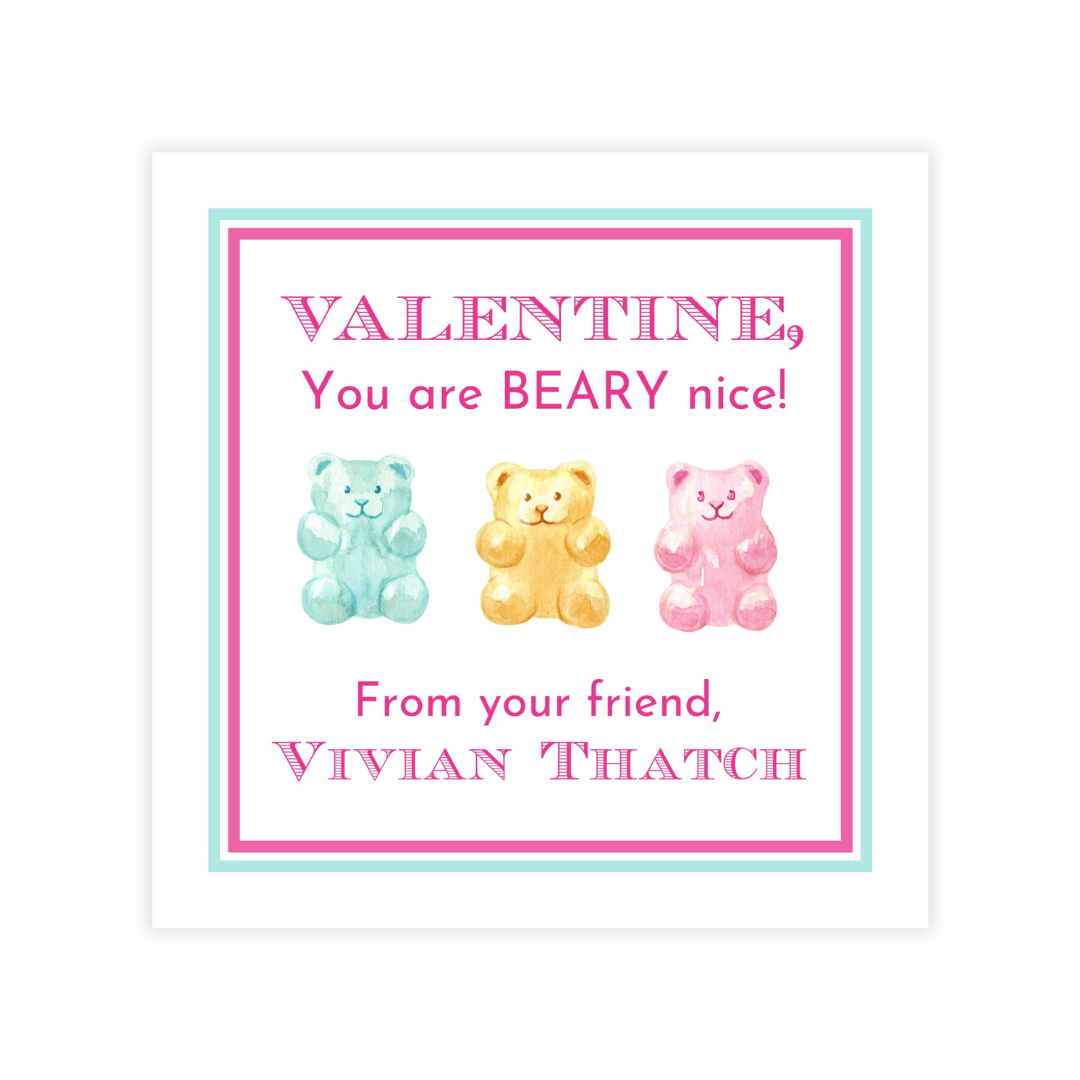 You're Beary Nice, Valentine! Choice of Stickers or Cards