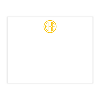 Custom Monogrammed Flat Note Cards- design your own!