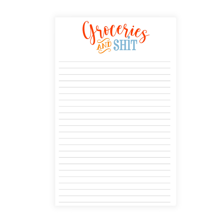 Groceries + Sh!t Note Pad