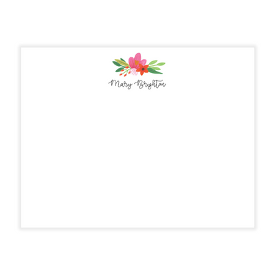 Spring Floral Swag Flat Note Cards