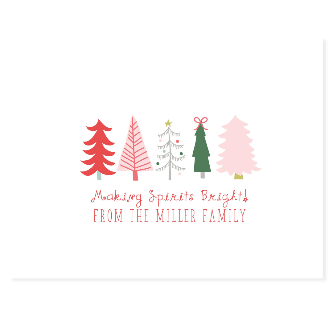 Festive Trees Note Cards