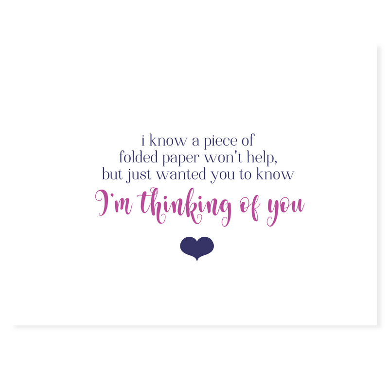 Thinking of You + Heart Note Cards