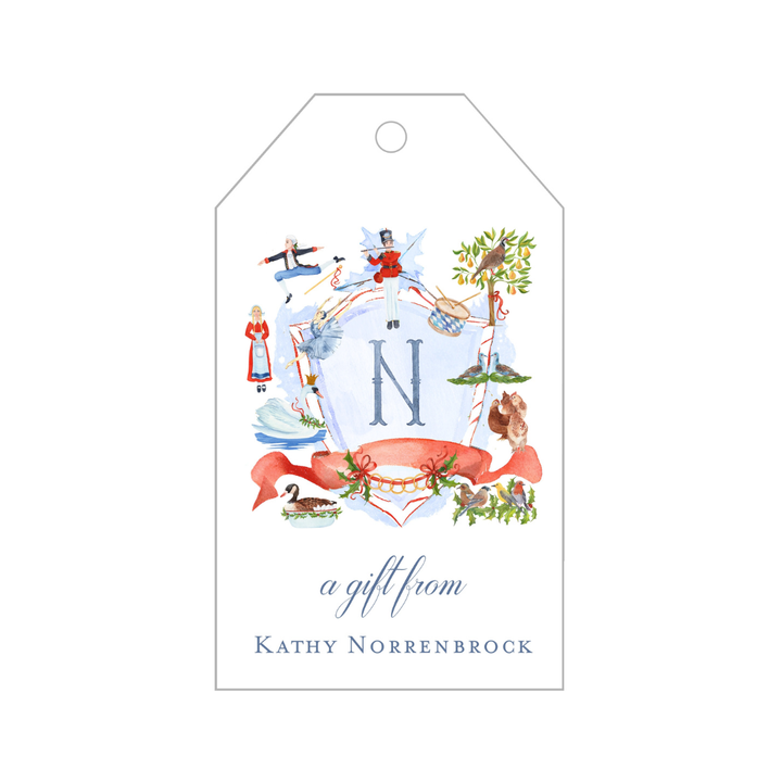 12 Days of Christmas + Monogram Gift Tags