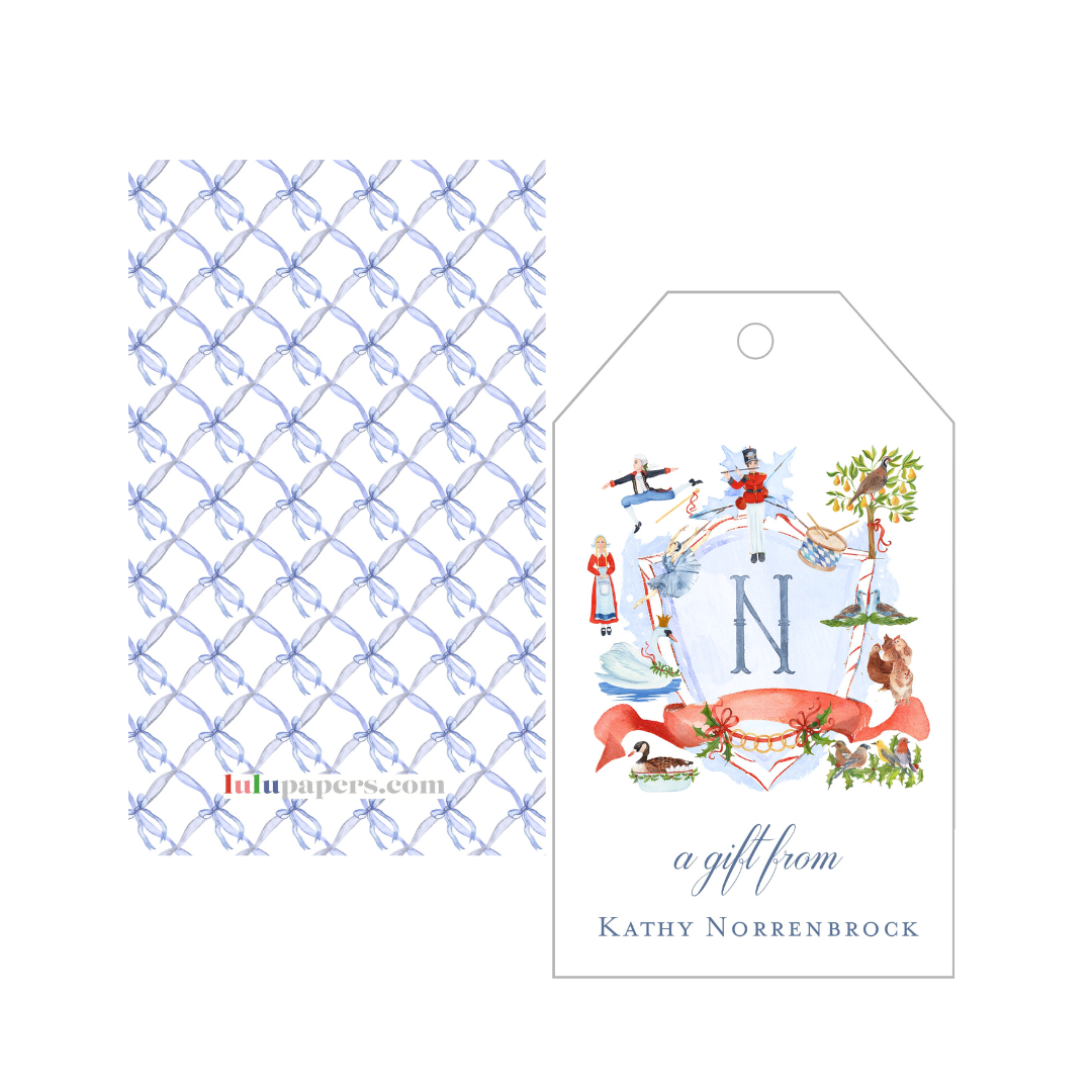 12 Days of Christmas + Monogram Gift Tags