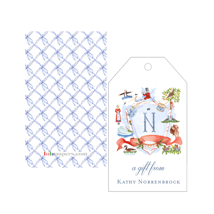 12 Days of Christmas + Monogram Gift Tags