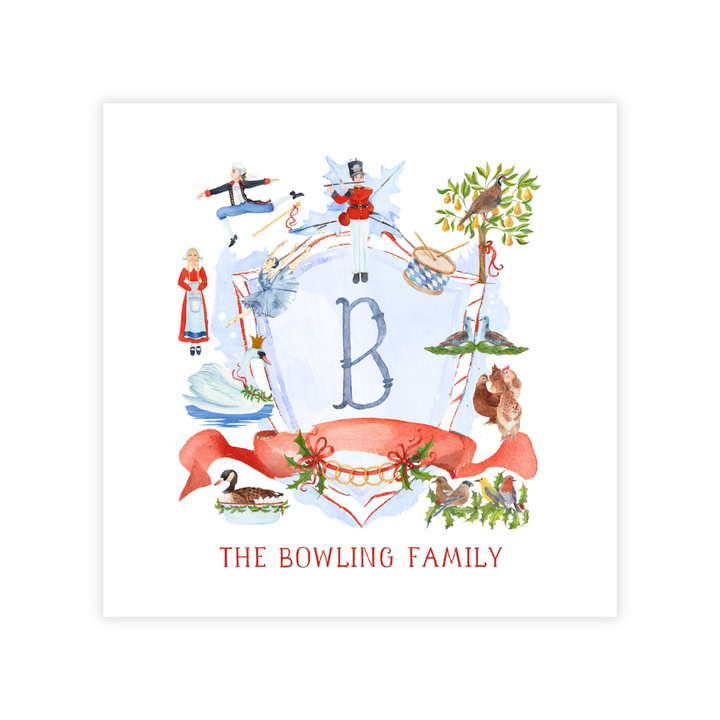 12 Days of Christmas Square Gift Tags