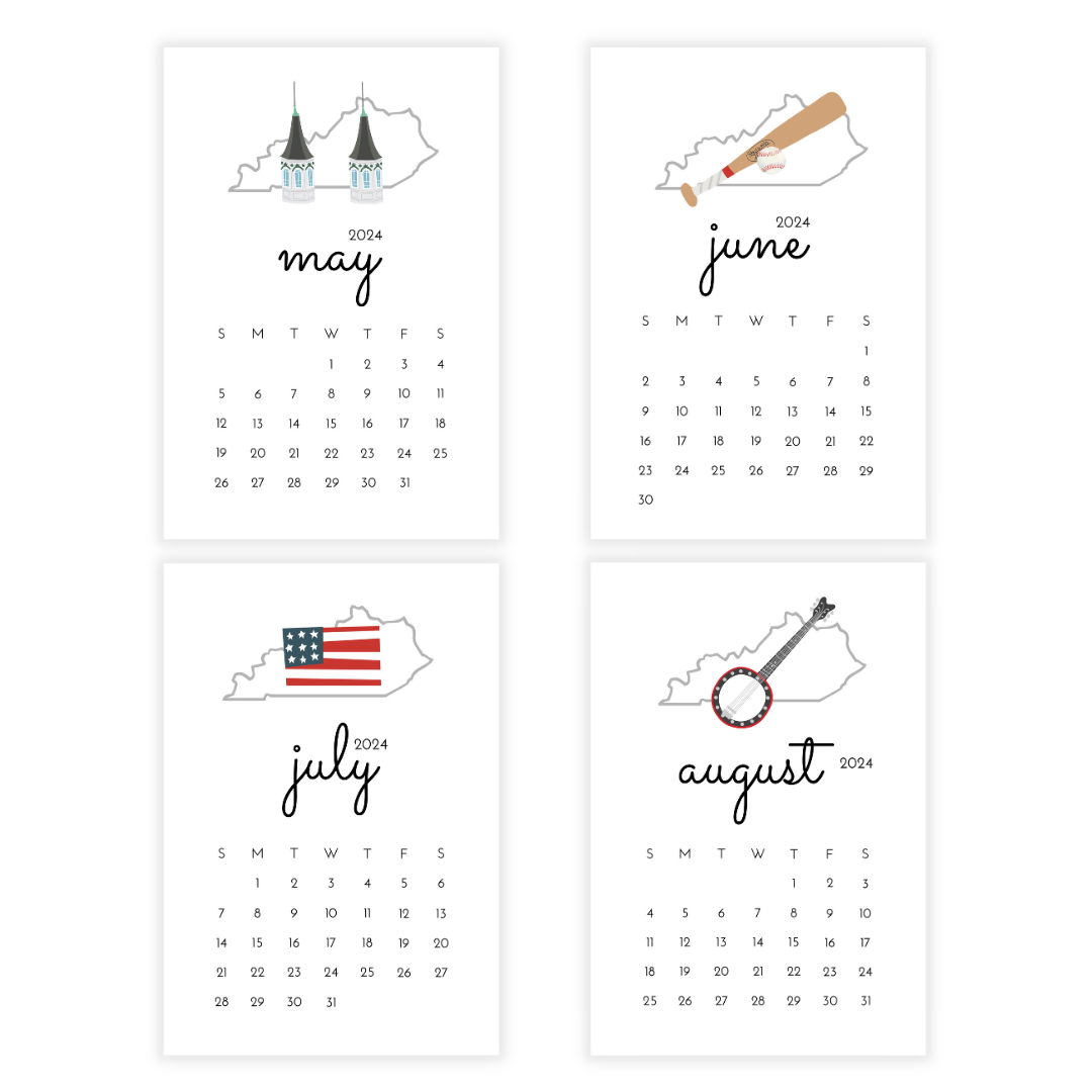 2025 Kentucky Desk Calendar Lulu Papers
