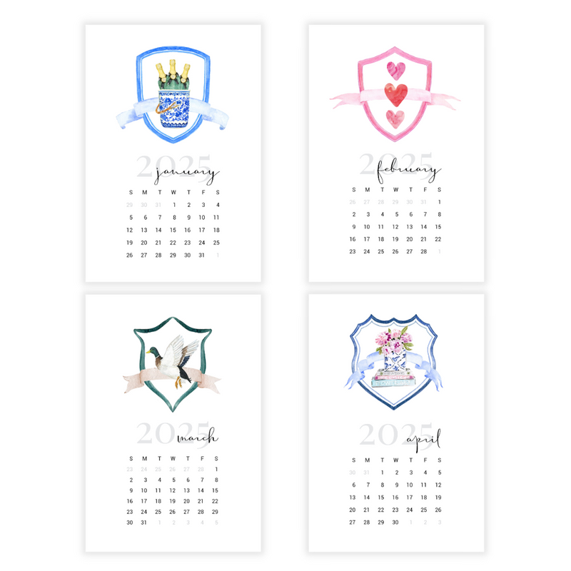 2025 Crest Desk Calendar