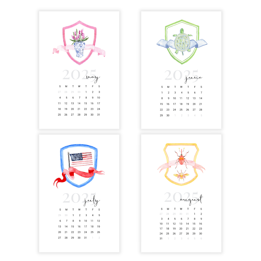 2025 Crest Desk Calendar