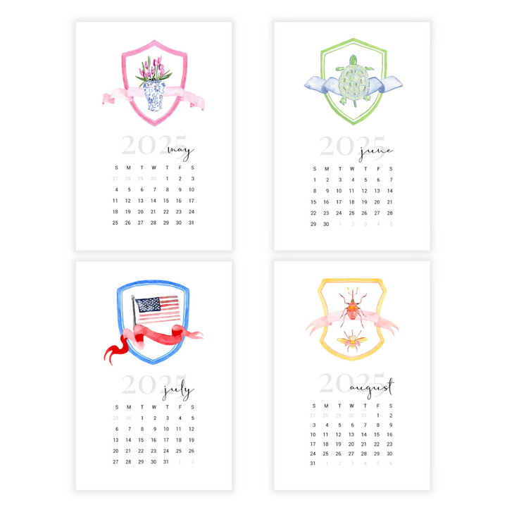 2025 Crest Desk Calendar