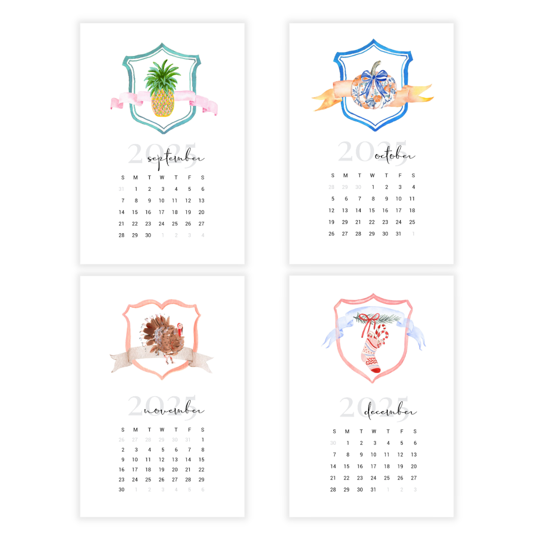 2025 Crest Desk Calendar