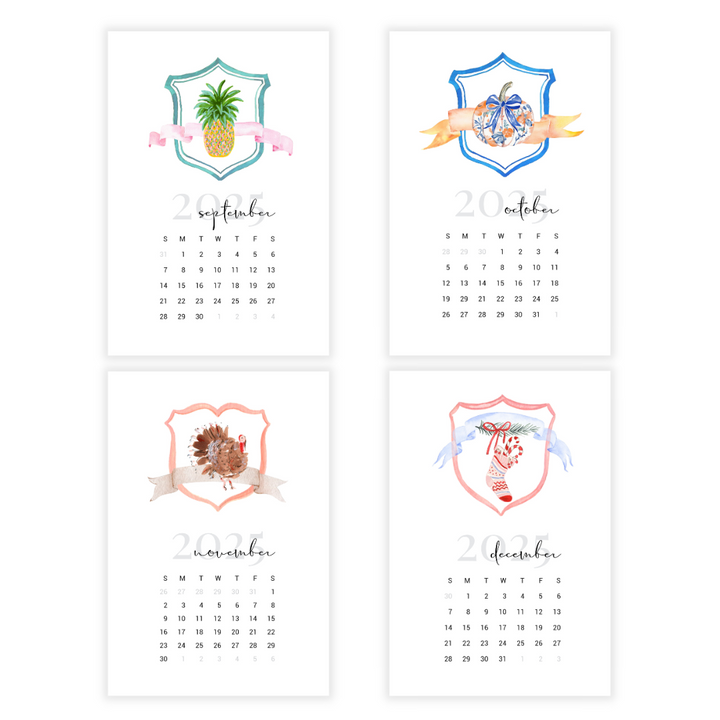 2025 Crest Desk Calendar