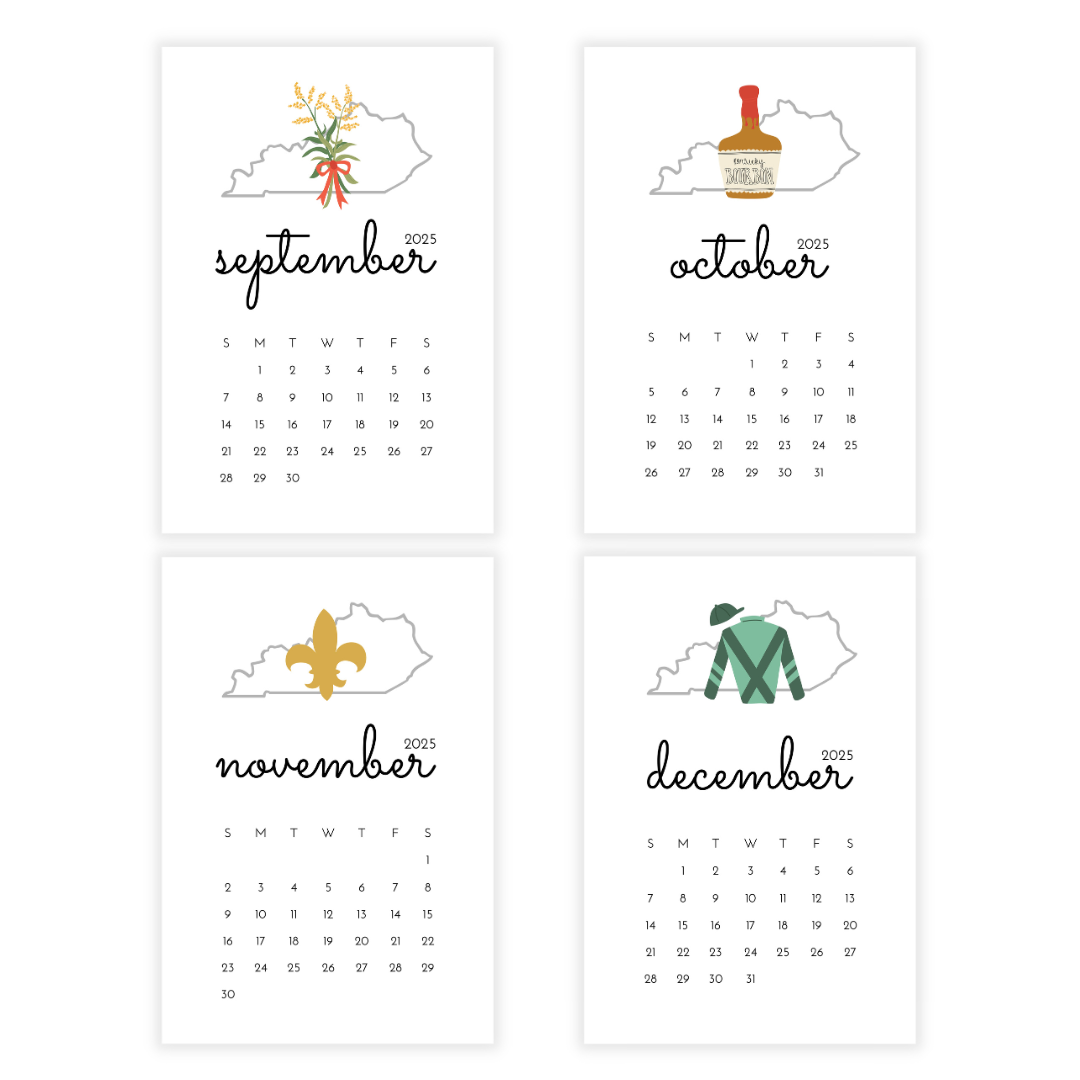 2025 Kentucky Desk Calendar