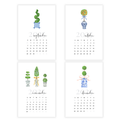 2025 Topiary Desk Calendar