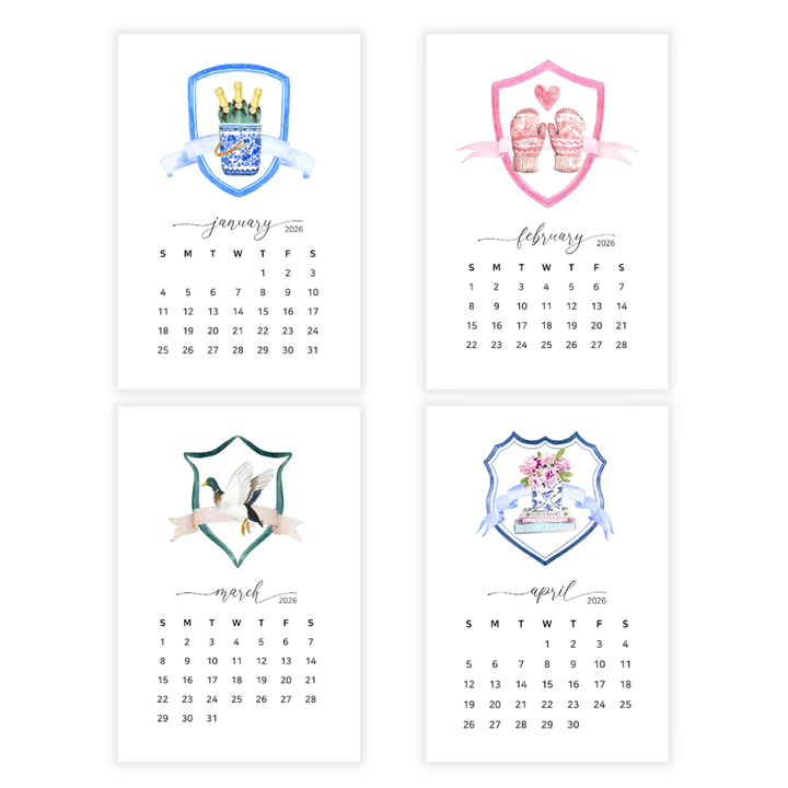 2026 Crest Desk Calendar