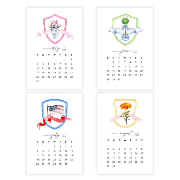 2026 Crest Desk Calendar