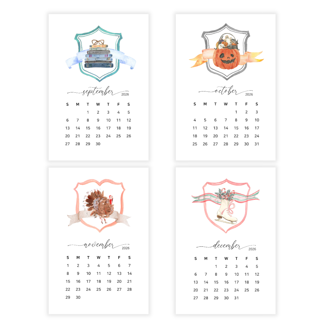 2026 Crest Desk Calendar