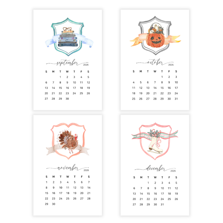 2026 Crest Desk Calendar