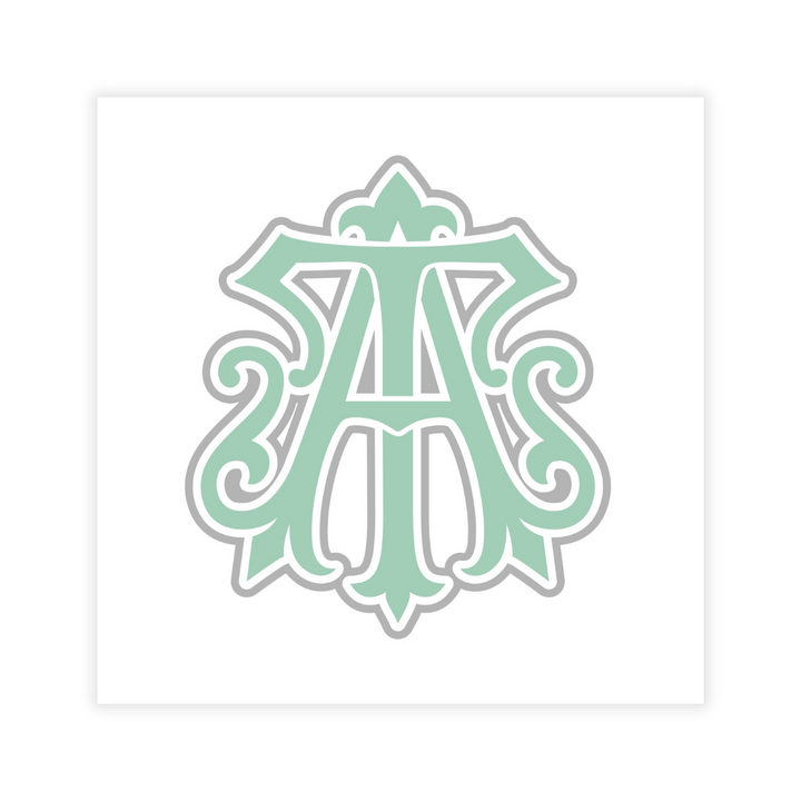 Interlocking 2 Initial Monogram Coasters- Customizable!
