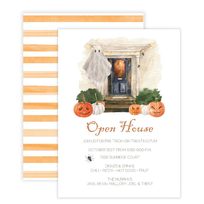 Halloween Open House Party Invitation