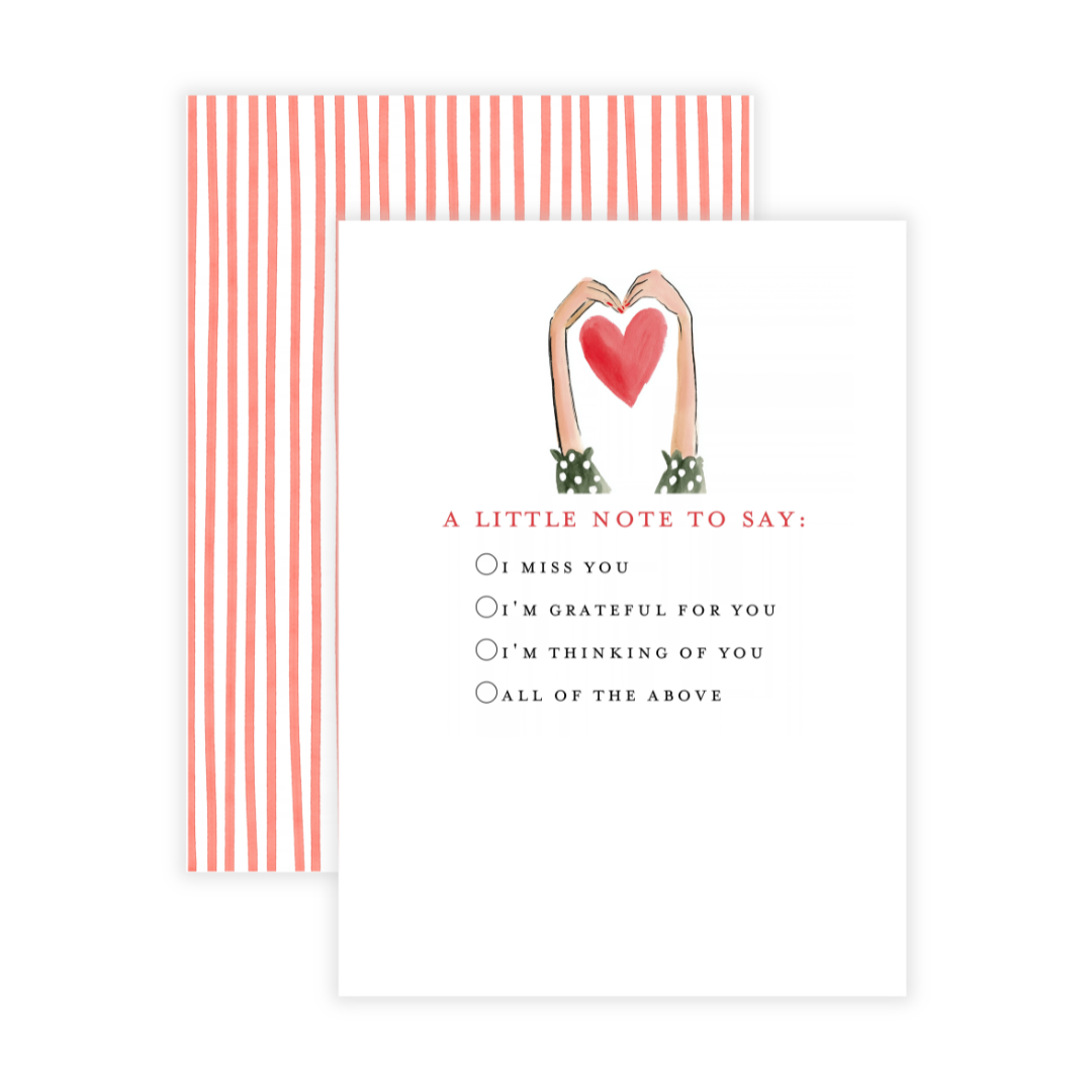 A Little Note Flat Cards