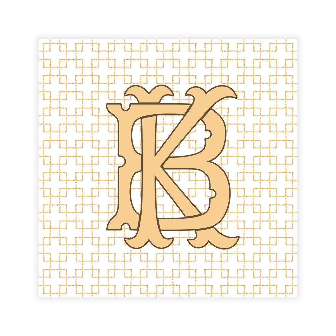 Autumn Pumpkins + Monogram Coasters- Reversible!
