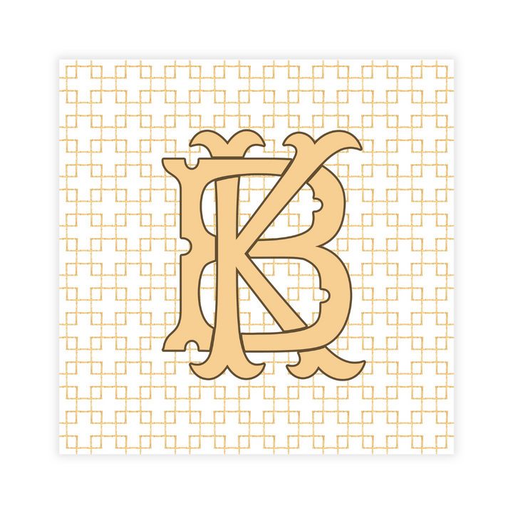 Autumn Pumpkins + Monogram Coasters- Reversible!