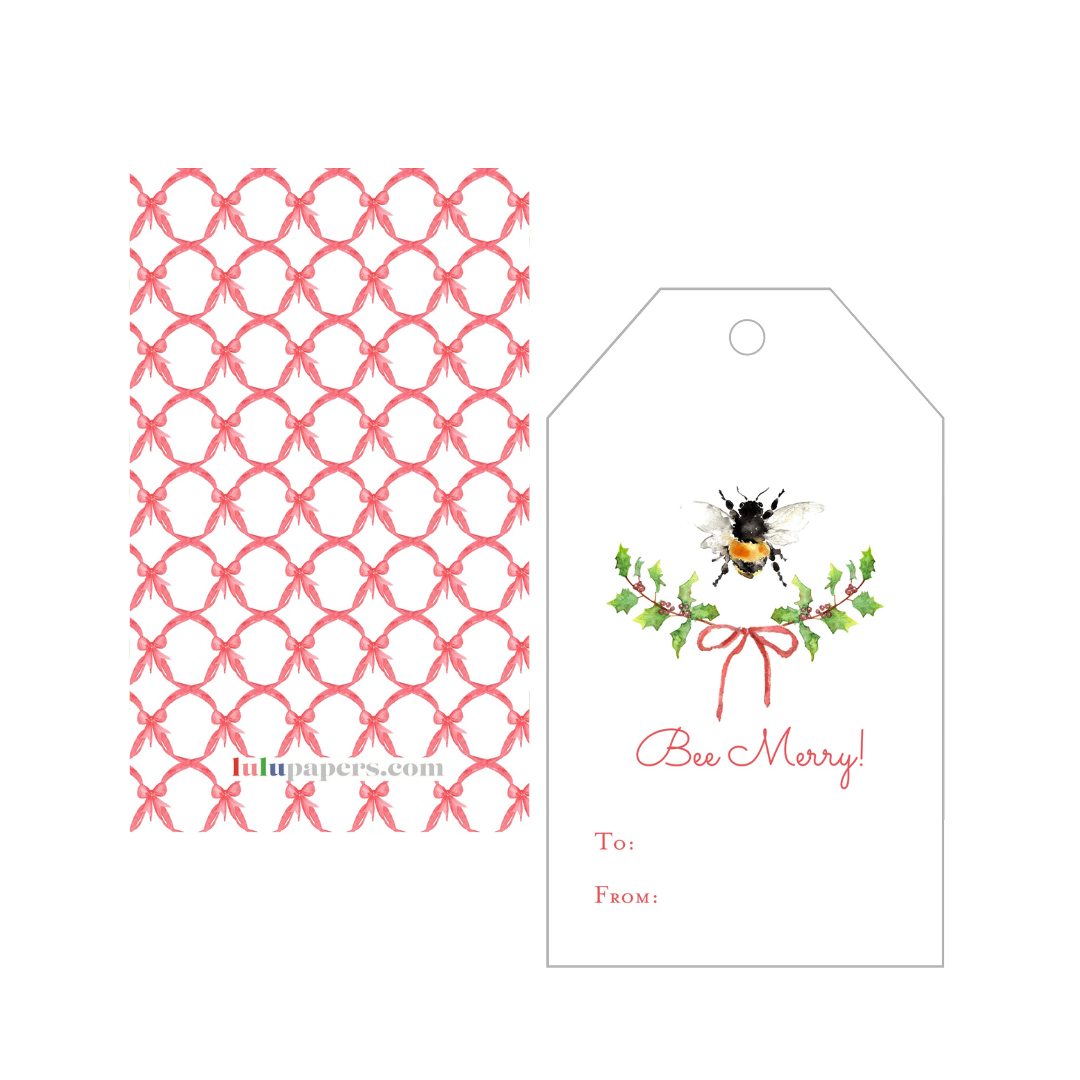 Bee Merry Gift Tags