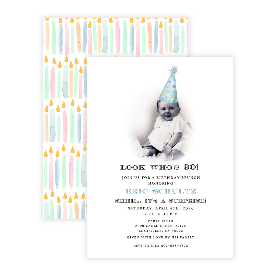 Vintage Photo Party Invitation