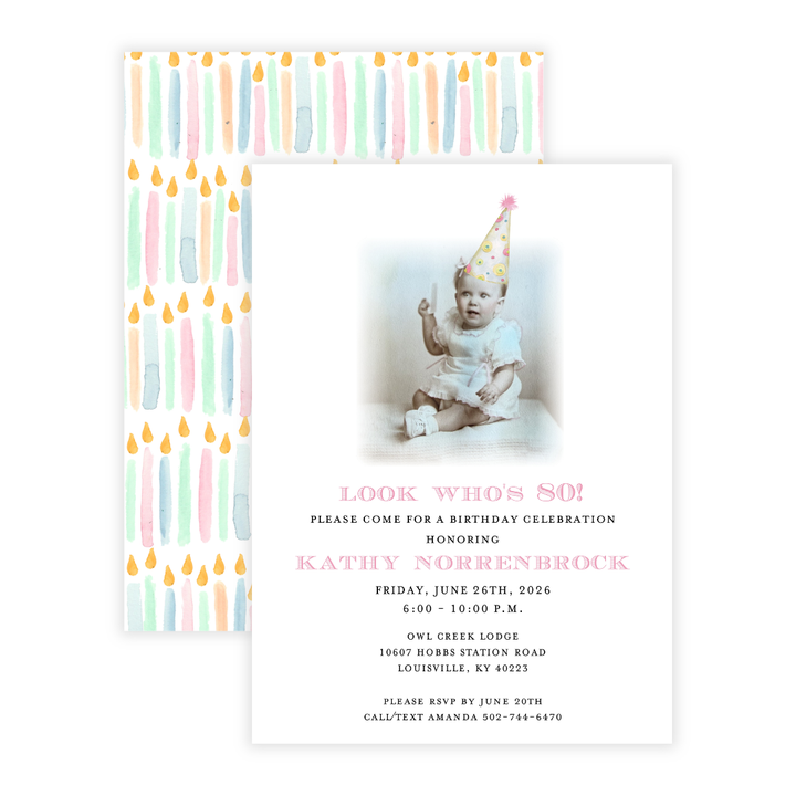 Vintage Photo Party Invitation