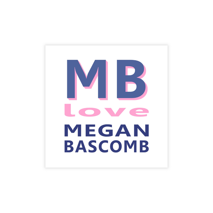 Bold Monogram Semi- Custom Stickers
