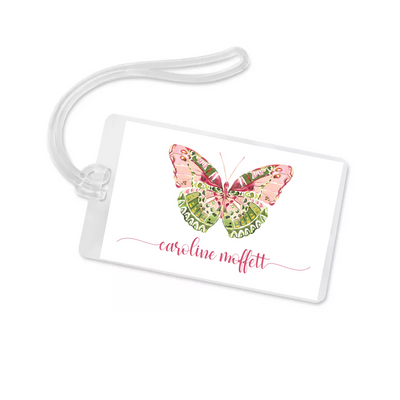 Beautiful Butterfly Bag Tag