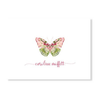 Beautiful Butterfly Personalized Note Cards