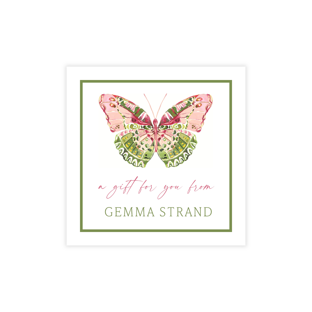 Beautiful Butterfly Personalized Stickers