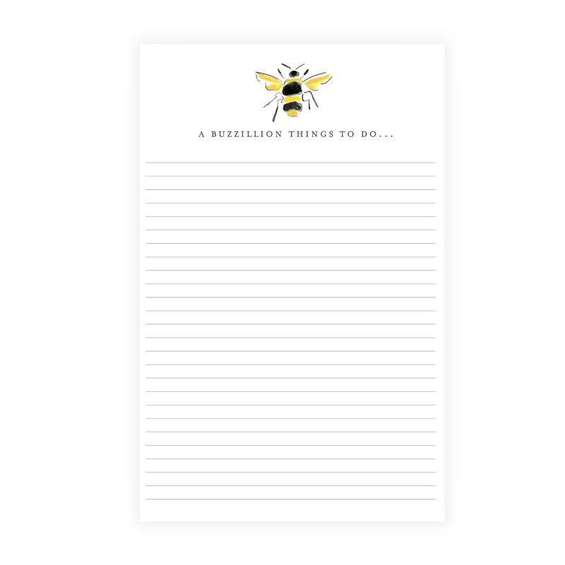 A Buzzillion Things... Bee List Personalized Note Pad