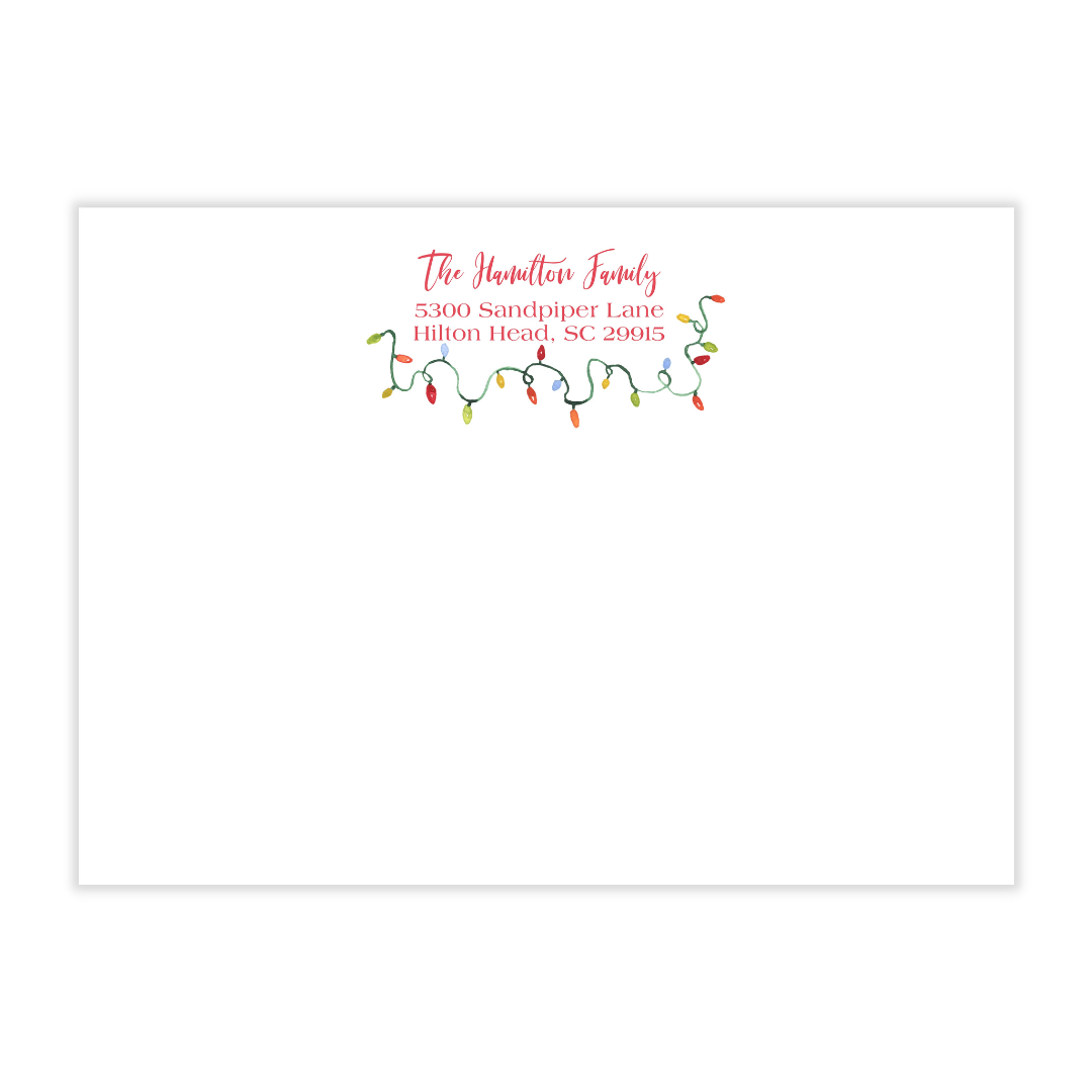 Christmas Lights Holiday Photo Card