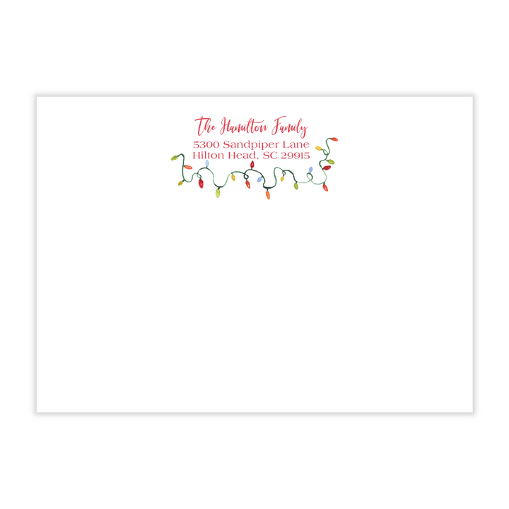 Christmas Lights Holiday Photo Card