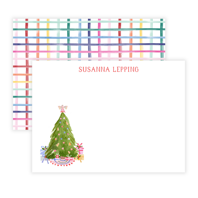 Christmas Tree Large Flat Note Cards