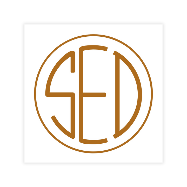 Monogrammed Coasters- Customize with your monogram style + color!
