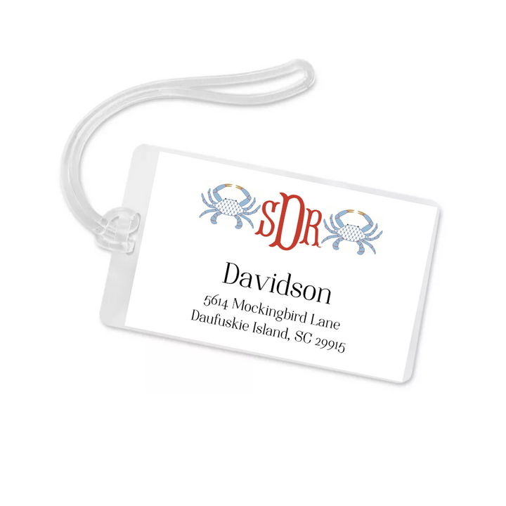 Chic Crab + Monogram Bag Tag