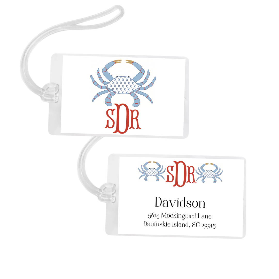 Chic Crab + Monogram Bag Tag