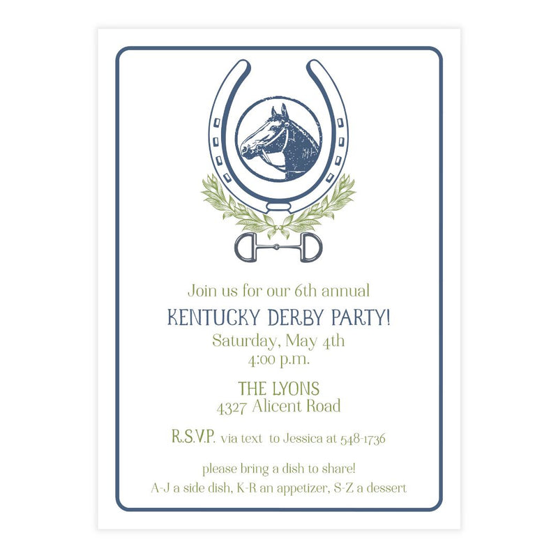 Horseshoe Motif Invitation