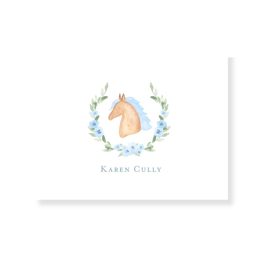 Derby Blues Personalized Note Cards