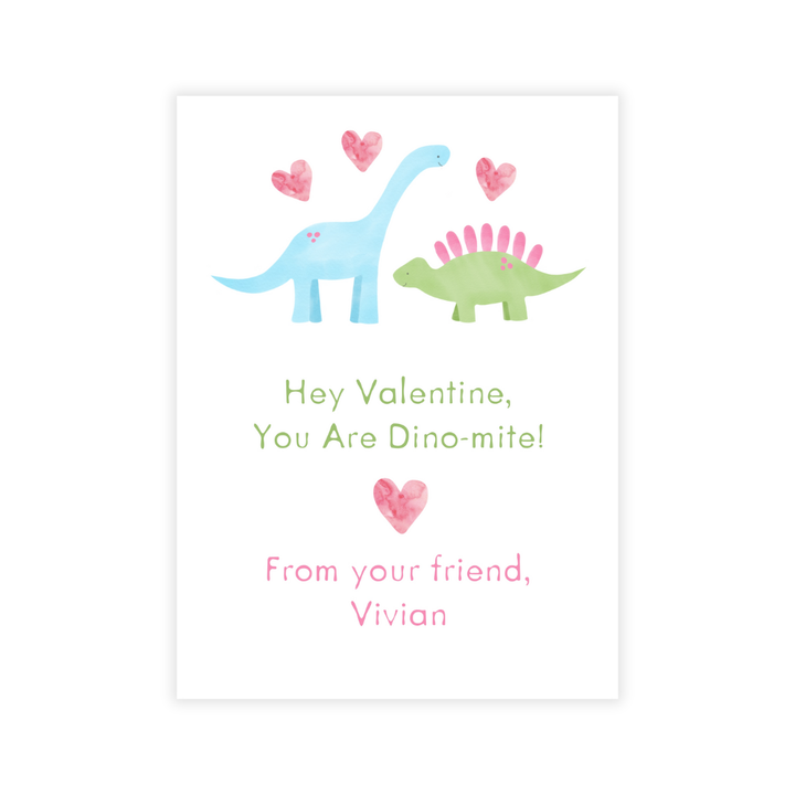 Dinosaur Valentine Cards