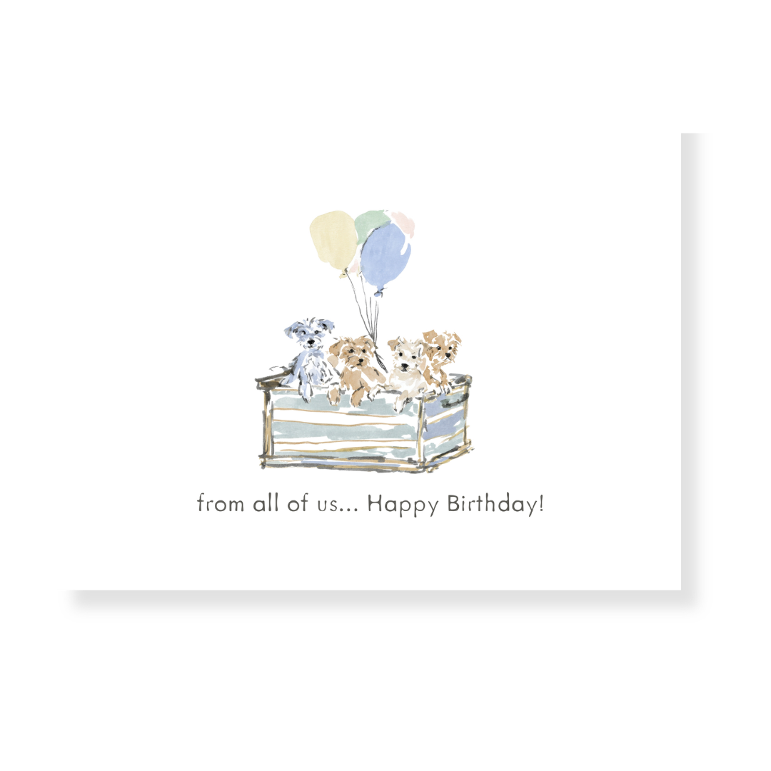 Darling Dogs Birthday Card Set