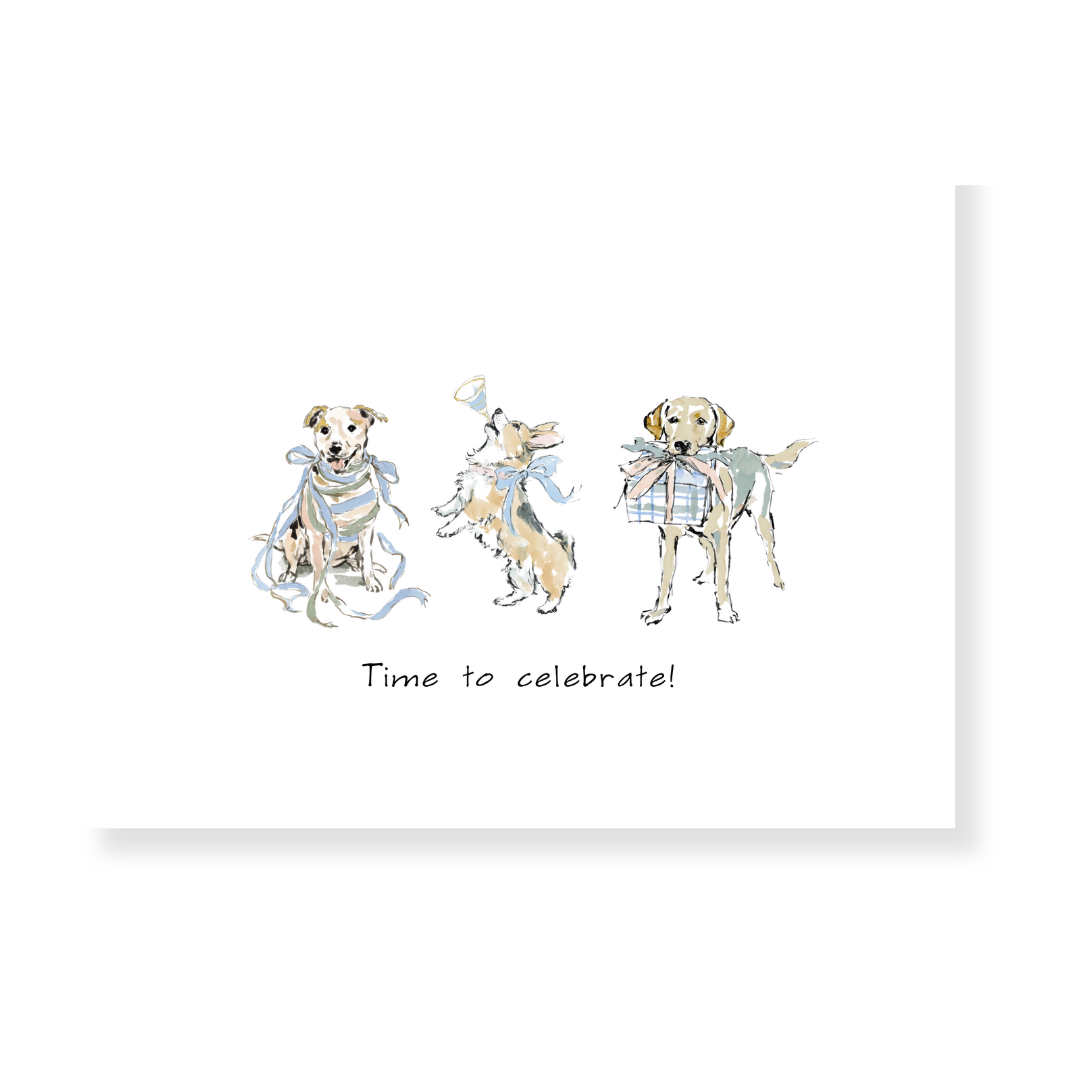 Darling Dogs Birthday Card Set