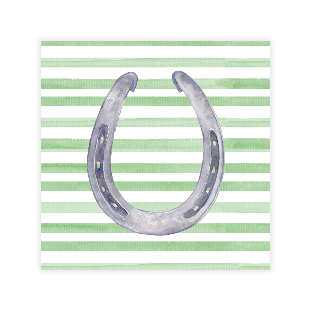 Floral Horseshoe Personalized Coasters- Color Options!
