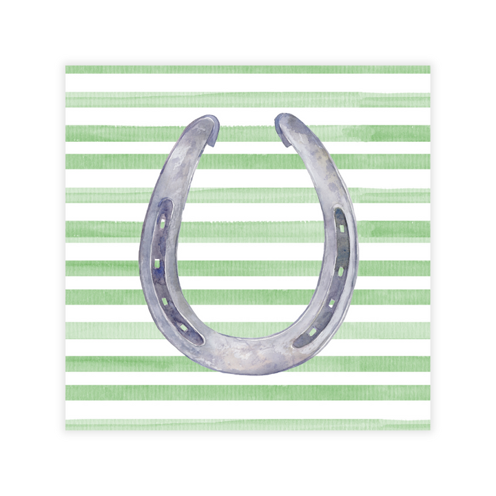 Floral Horseshoe Personalized Coasters- Color Options!